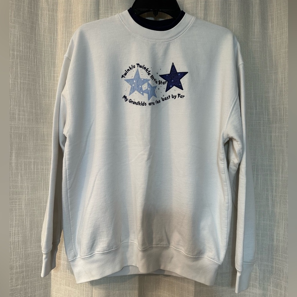 MC Sports Unisex Vintage Embroidered Grandkids Sweater